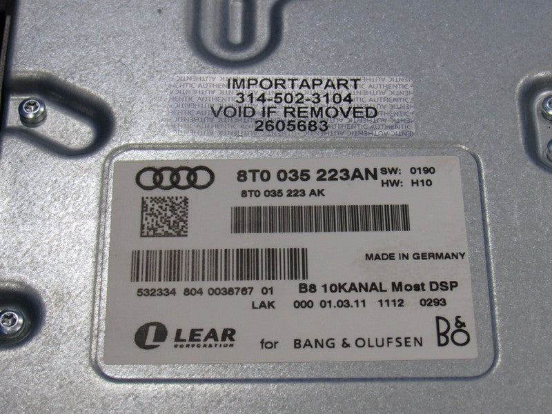 10-12 Audi A4 A5 Q5 S4 S5 B8 B&O Audio Radio Amplifier Amp 8T0 035 223