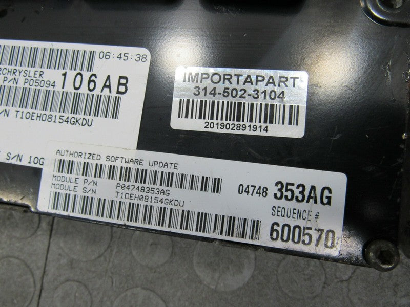 PROGRAMMED PLUG & PLAY 05 Chrysler Pacifica 3.5L FWD ECM 04748353 353 