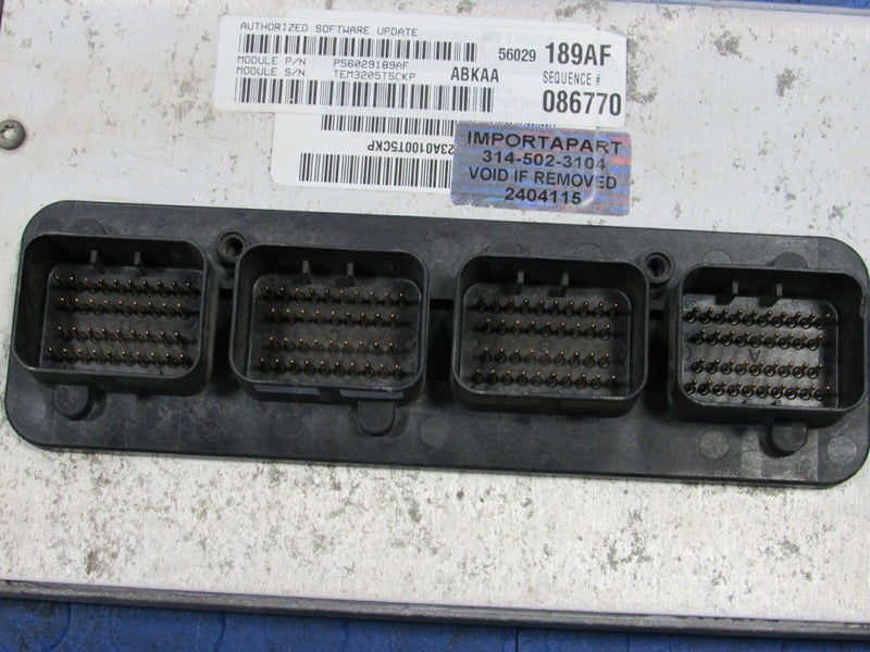 PROGRAMMED PLUG & PLAY 06 Dodge Ram Truck 3.7 V6 AT ECU 56029189AF 189