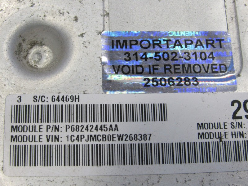 14 Cherokee 2.4 AT 4X4 ECU ECM Engine Powertrain Computer 445 68242445