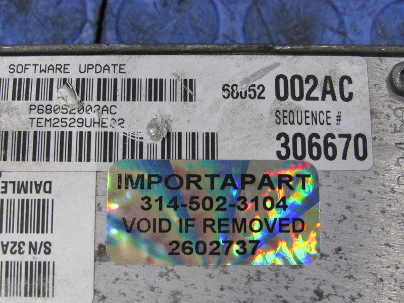 PLUG & PLAY 10 Charger 300 5.7L RWD Hemi Engine Computer ECU 68052002 