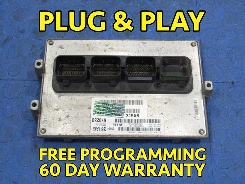 08 Dodge Ram Truck 3.7L MT ECU ECM PCM Engine Computer 361 05094361AG 