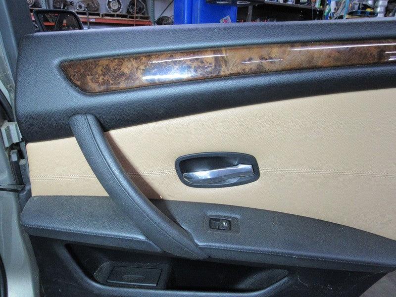 08-10 BMW 528 535 550 Right RH Passenger Side Rear Door Trim Panel Nat
