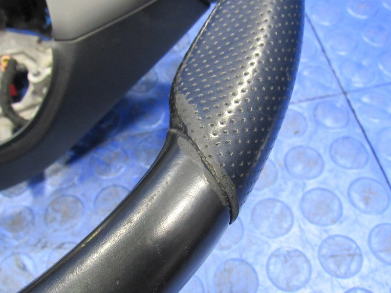 18-21 Maserati Ghibli Perforated Leather Steering Wheel W/ Switches Bl