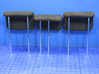 09-13 Honda Fit Rear Seat Headrests Head Rest SET of Three Black OEM 2
