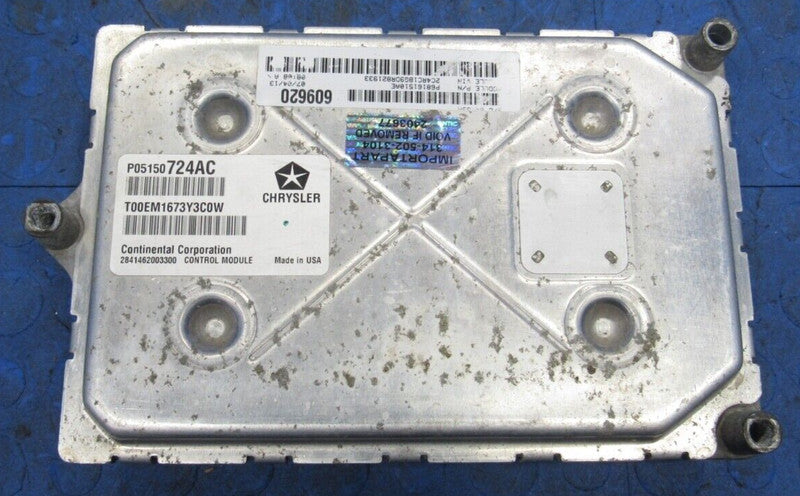 13 Caravan Town & Country 3.6 ECU ECM PCM Engine Computer 510 68161510