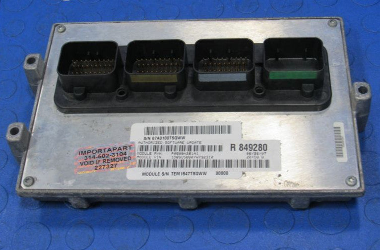 07 Dodge Nitro 4.0L ECU ECM PCM Engine Computer Control 05094281AI 281