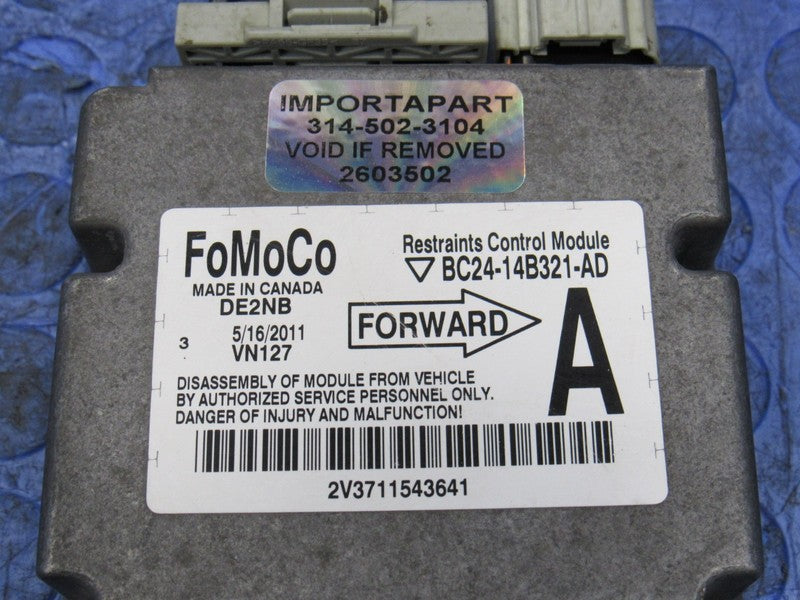 11-14 Ford E150 E250 E350 Van SRS Restraints Control Module BC24-14B32