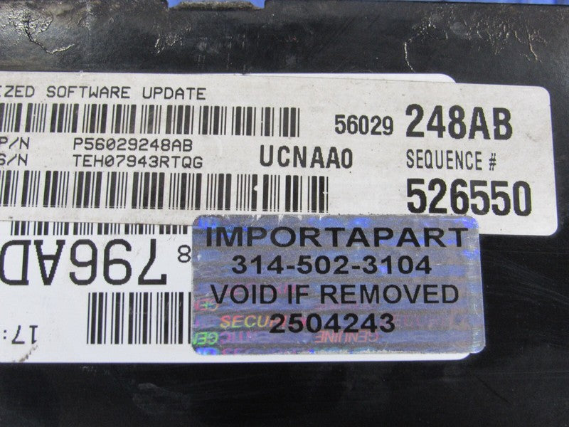 PROGRAMMED PLUG & PLAY 04 Dodge Ram Truck 4.7 V8 AT ECM 56029248AB 248