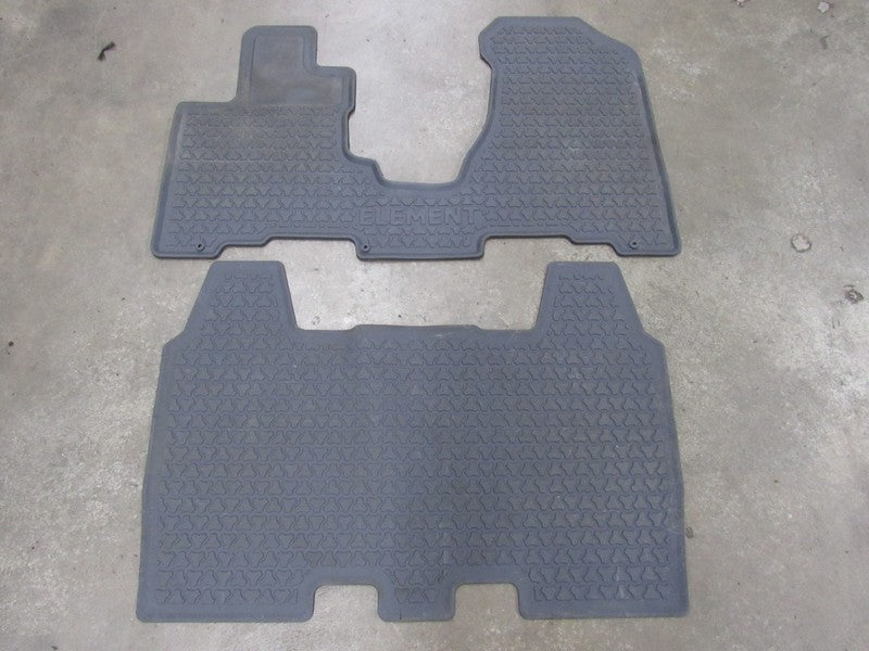 03-06 Honda Element All-Season Rubber Floor Mats Liners Gray Accessory