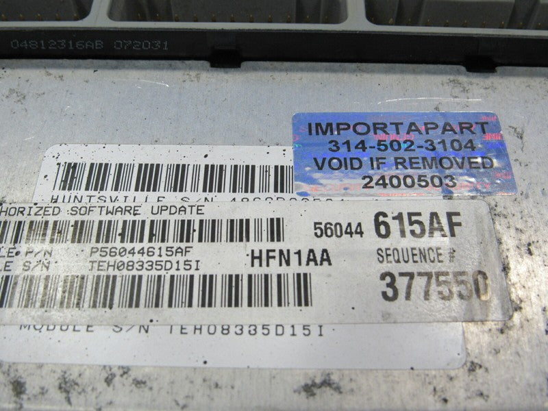 PLUG & PLAY 03 Jeep Liberty 2.4L MT 4Cyl Engine Computer ECU 56044615 