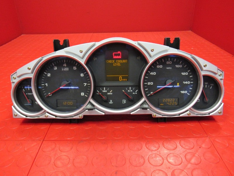05-06 Porsche Cayenne S Instrument Gauge Cluster Speedometer High Silv