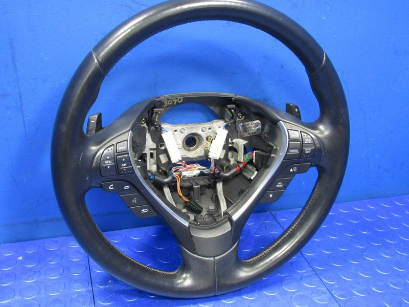09-14 Acura TL 3.5L Black Leather Steering Wheel OEM Cruise Phone Swit