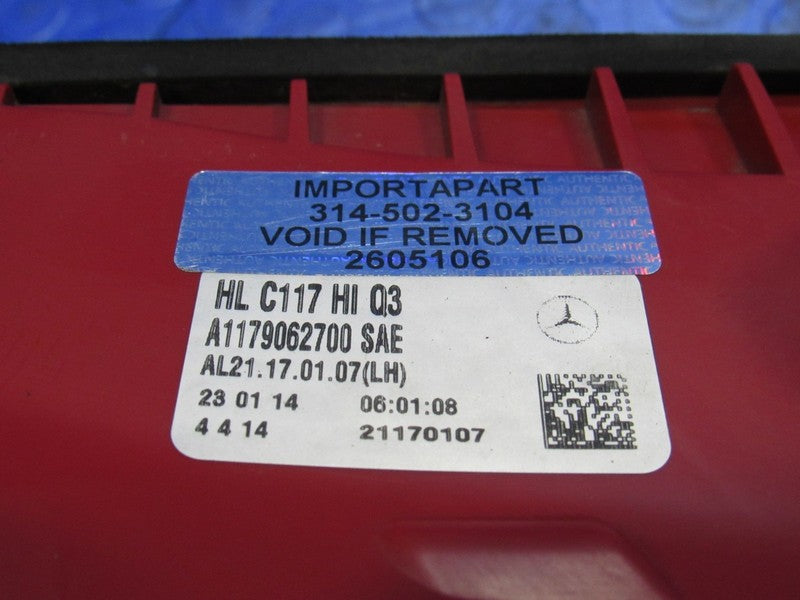 14-16 Mercedes CLA250 CLA45 Left Driver LED Taillight Tail Light Lamp 