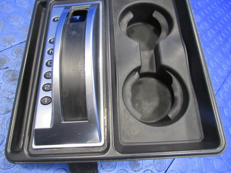 03-07 Hummer H2 AT Center Shifter Bezel Trim Cup Holder Chrome 0234