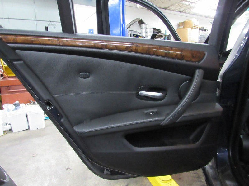 08-10 BMW 535 550 M5 Left LH Driver Side Rear Door Trim Panel Black