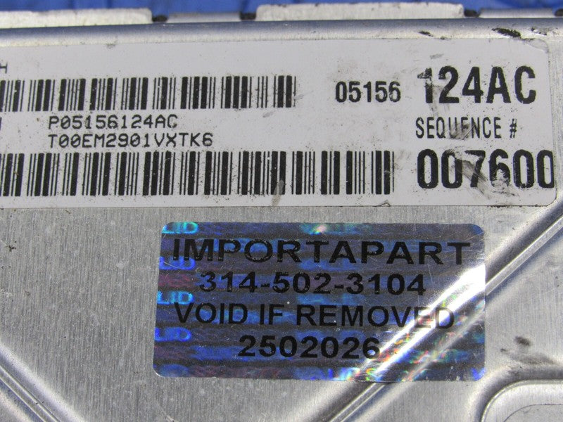 PROGRAMMED PLUG & PLAY 12 Dodge Charger 5.7L RWD ECM 05156124AC 124 PR