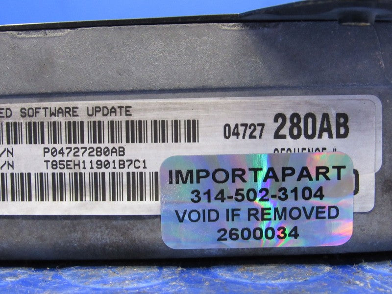 PROGRAMMED PLUG & PLAY 00 Caravan T&C Voyager 3.3L ECM 04727280AB 280 