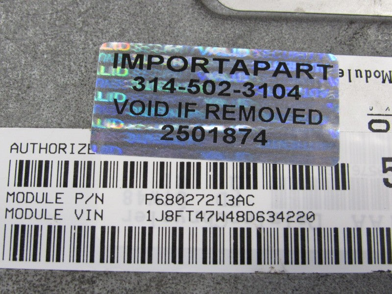 PROGRAMMED PLUG & PLAY 08 Jeep Compass Patriot 2.4L ECM 68027213AC 213