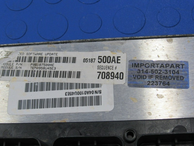 PLUG & PLAY 08 Aspen Durango 4.7L V8 4x2 Engine Computer ECU 05187500 