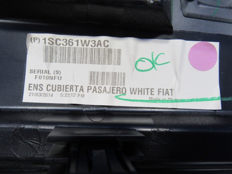 12-15 Fiat 500 Dash Dashboard Trim Panel Set Air Vent White 1SC361W3AC