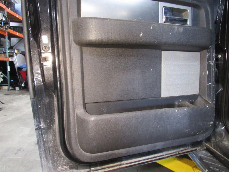12-14 Ford F-150 Crew Cab Left LH Driver Side Rear Door Trim Panel Bla