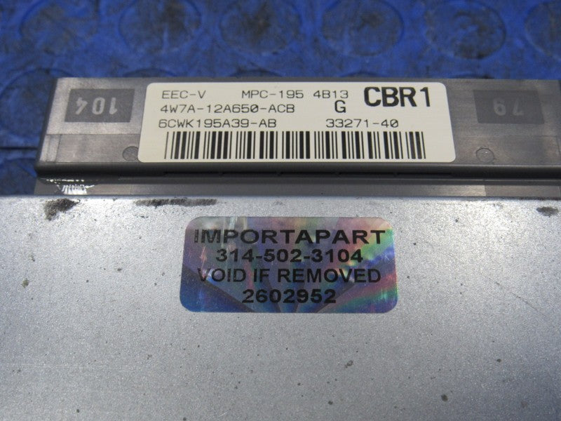 04 Crown Victoria Grand Marquis ECU ECM PCM Engine Computer 4W7A-12A65