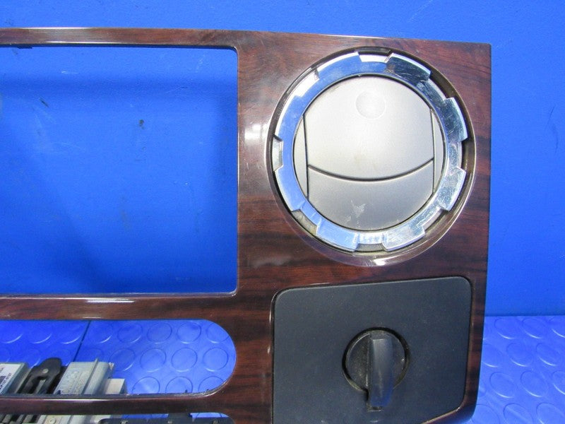 08-10 Ford F250 F350 Super Duty Heater Radio Bezel Surround Trim Woodg