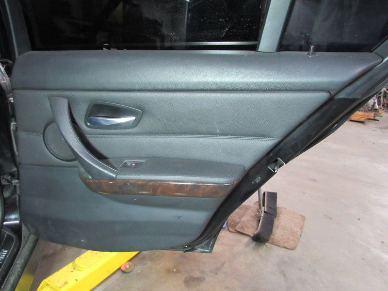 07-11 BMW E90 328 335 Right RH Passenger Side Rear Door Trim Panel Bla