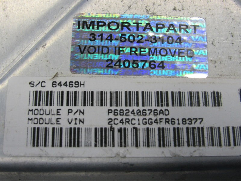 PROGRAMMED PLUG & PLAY 15 Caravan 3.6 ECU ECM Computer 676 68240676AD 