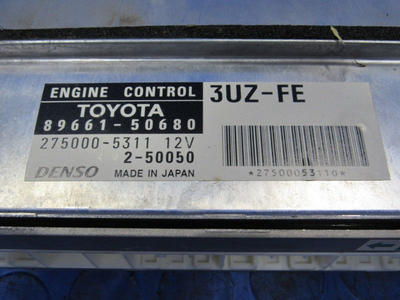 03 Lexus LS430 4.3L V8 3UZ-FE AT ECU ECM PCM Engine Computer 89661-506