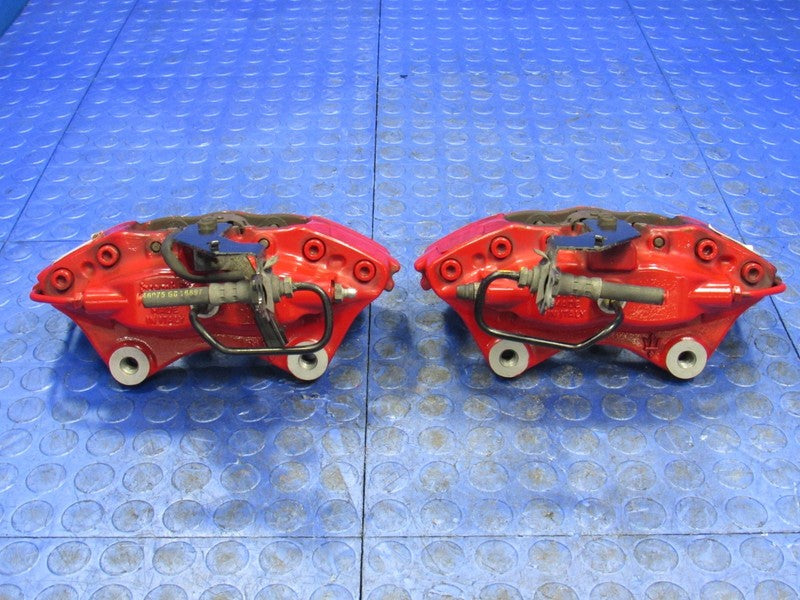 17-21 Maserati Ghibli 4-Piston Brembo Rear Brake Caliper Set Pair OEM 