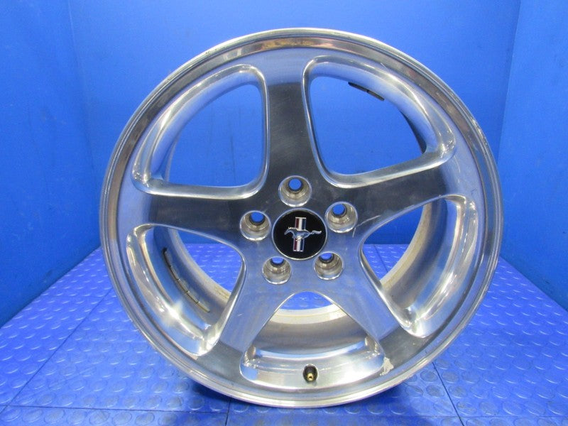 99-01 Ford Mustang Cobra 17x8 +30 Polished Aluminum 5 Spoke Wheel 0705
