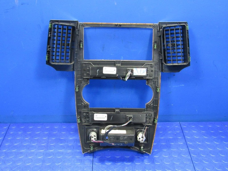 08-10 Jeep Grand Cherokee Light Woodgrain Radio Bezel Dash Trim Vents 