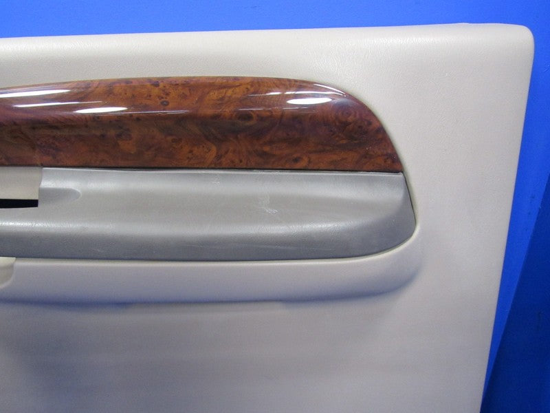 00-02 Ford Excursion Rear Right Passenger Inner Door Panel Wood Beige 
