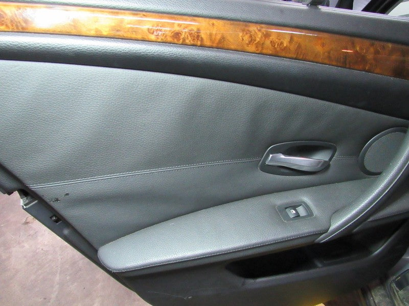 08-10 BMW 528 535 550 Left LH Driver Side Rear Door Trim Panel Black W