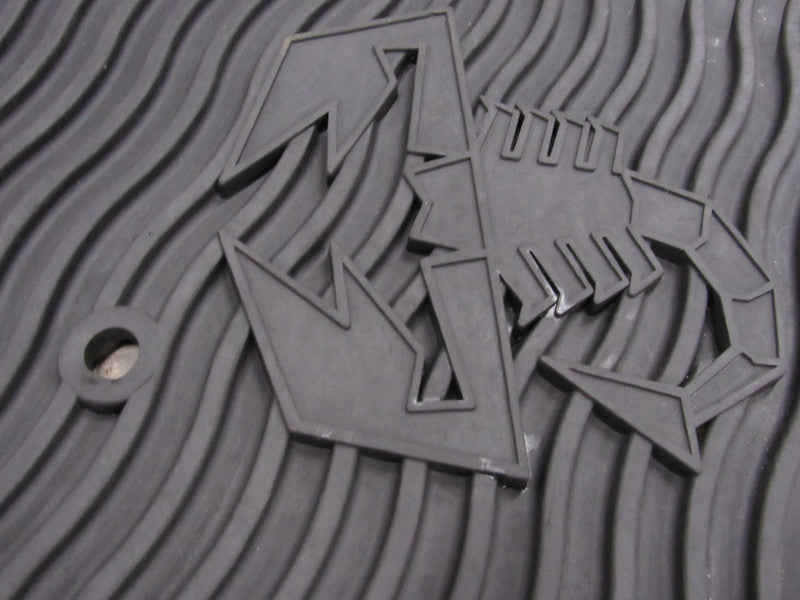 12-19 Fiat 500 Abarth All Season Floor Mat Set Rubber Black OEM Set 56