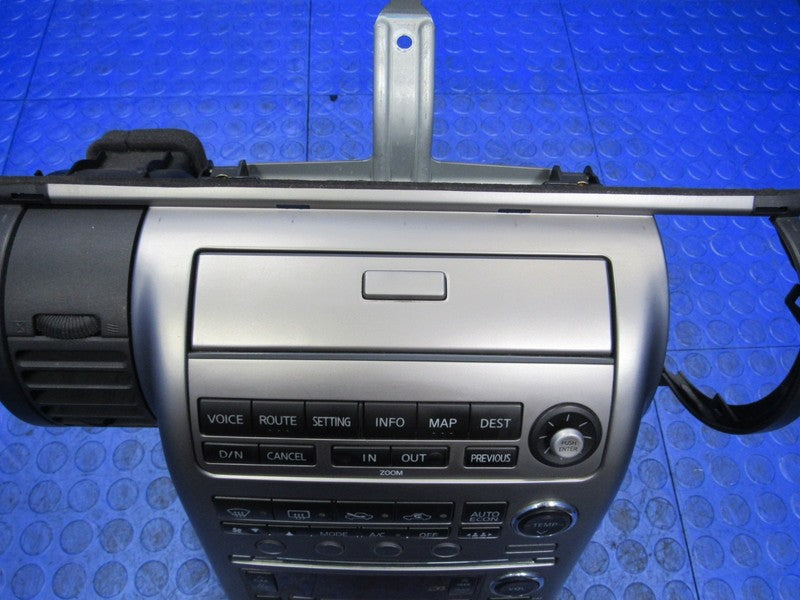 03-04 Infiniti G35 Bose Audio Radio Navigation Bezel Climate Control P