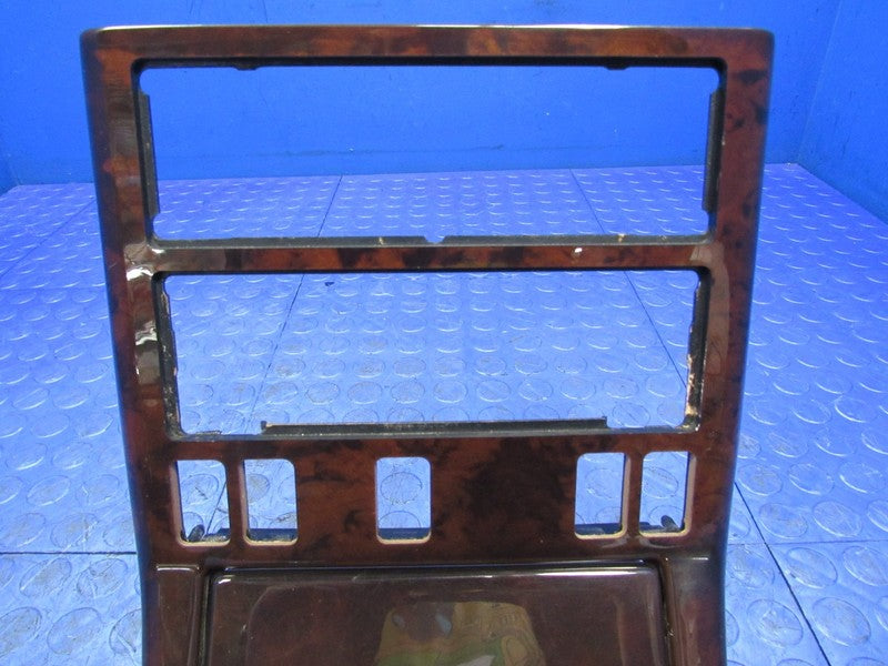 90-95 Mercedes R129 SL500 300SL Front Center Console Shift Bezel Walnu