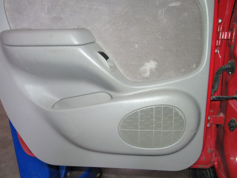 01-04 Tacoma Crew Cab Left LH Driver Side Rear Door Trim Panel Gray FK