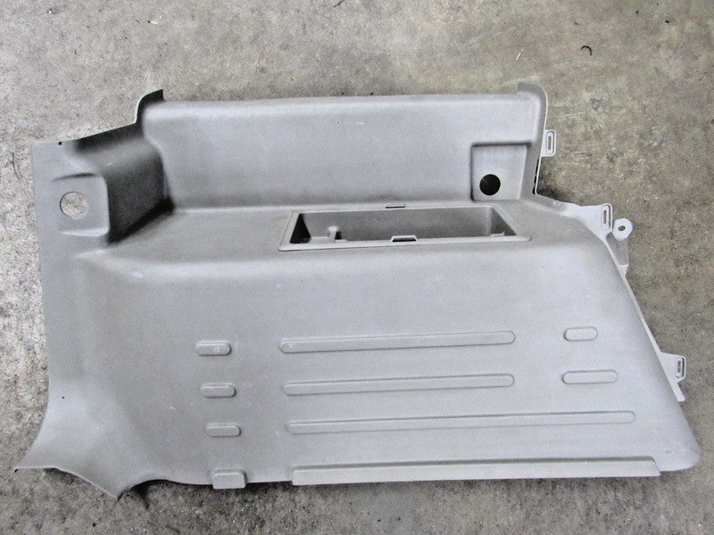 03-04 Hummer H2 Interior Rear Left Cargo Trim Panel Cubby Wheat Tan 02