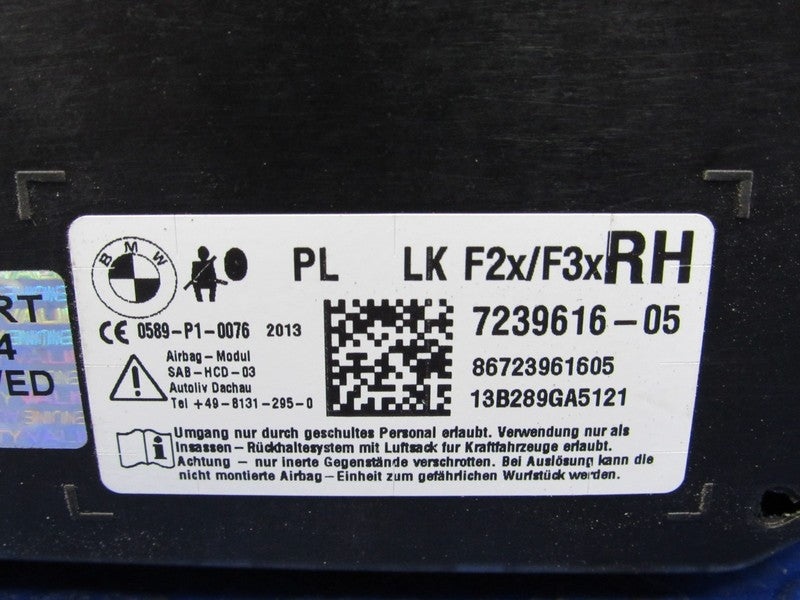 14-21 BMW 235i 335i 435i M2 M3 M4 Right Passenger Side Seat Airbag Air
