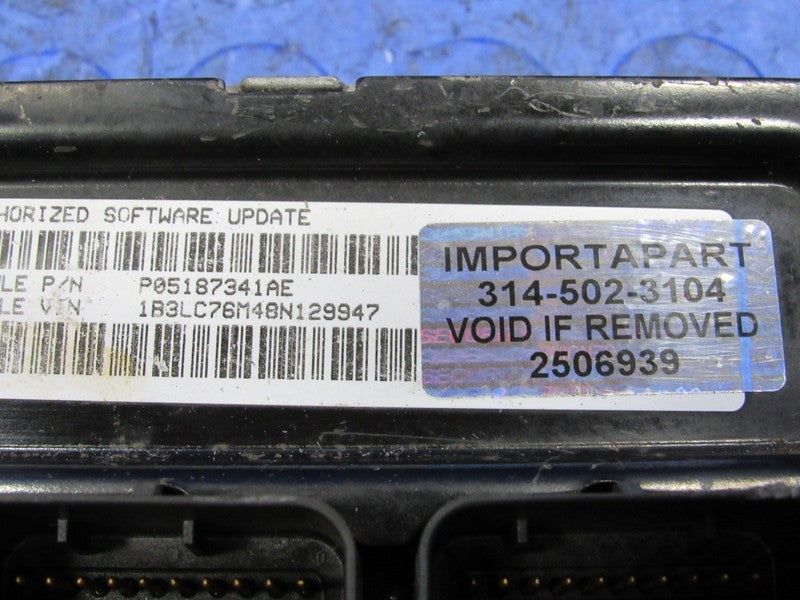 PROGRAMMED PLUG & PLAY 08 Sebring Avenger 3.5L ECM 05187341AE 341 PROG