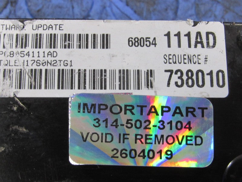 PROGRAMMED PLUG & PLAY 10 Dodge Charger 300 2.7L V6 ECM 68054111AD 111