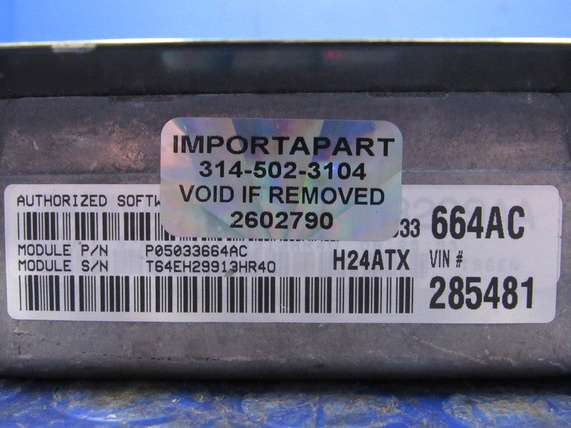 PROGRAMMED PLUG & PLAY 02 Chrysler PT Cruiser 2.4 AT ECM 05033664AC 66