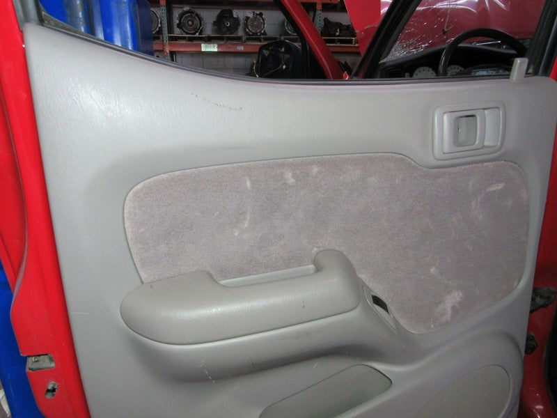 01-04 Tacoma Crew Cab Left LH Driver Side Rear Door Trim Panel Gray FK