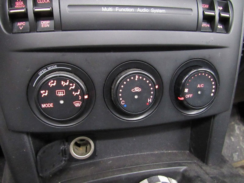 06-08 Mazda Miata MX-5 NC AC Heater Climate Control Panel W/O Bezel