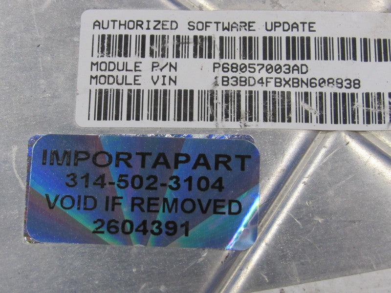PROGRAMMED PLUG & PLAY 11 Avenger Chrysler 200 2.4L ECU 68057003AD 003