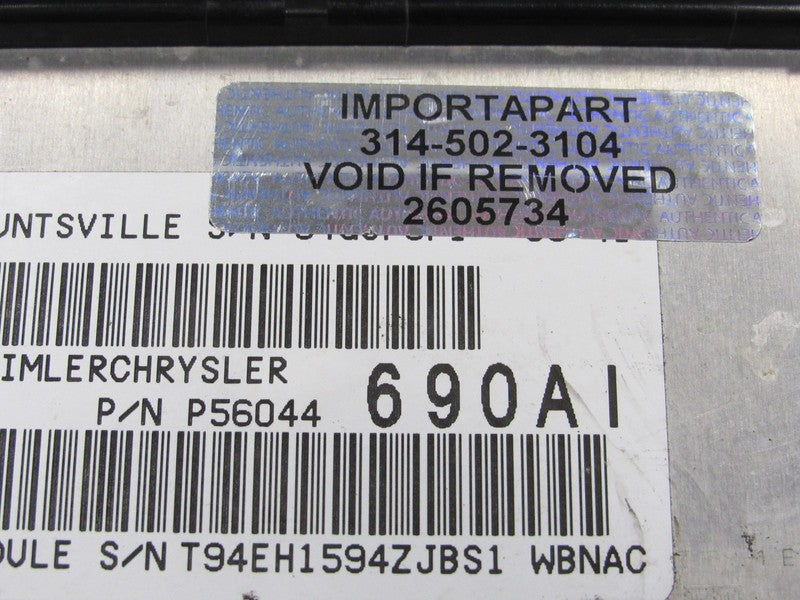 PLUG & PLAY 01 Grand Cherokee 4.7L AT ECU Engine Computer 56044690 PRO