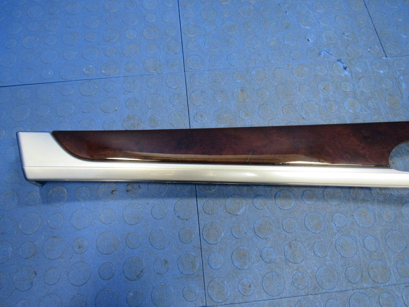10-16 Porsche Panamera Front Left Inner Door Panel Finish Trim Dark Wa
